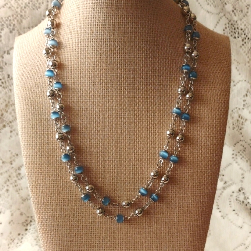 Cookie Lee Long beaded Dainty Style  necklace